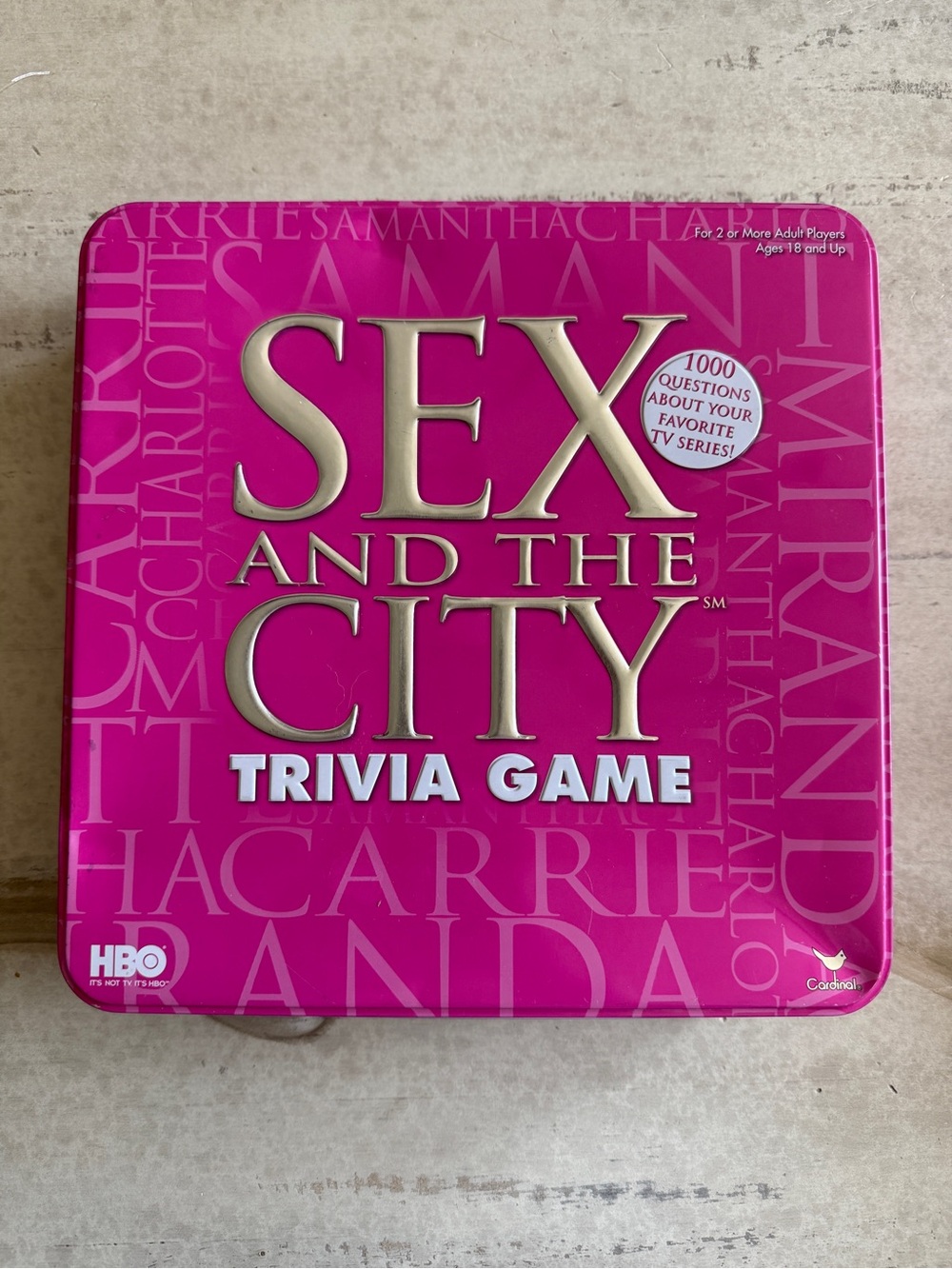 Sex and the City Trivia Game - Bright Pink Lifestyle Cards
